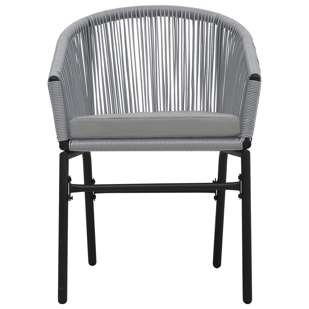 Garden Chairs 2 Pcs Anthracite Pe Rattan