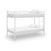 Bunk Bed White Metal 90X200 Cm