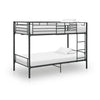 Bunk Bed Black Metal 90X200 Cm