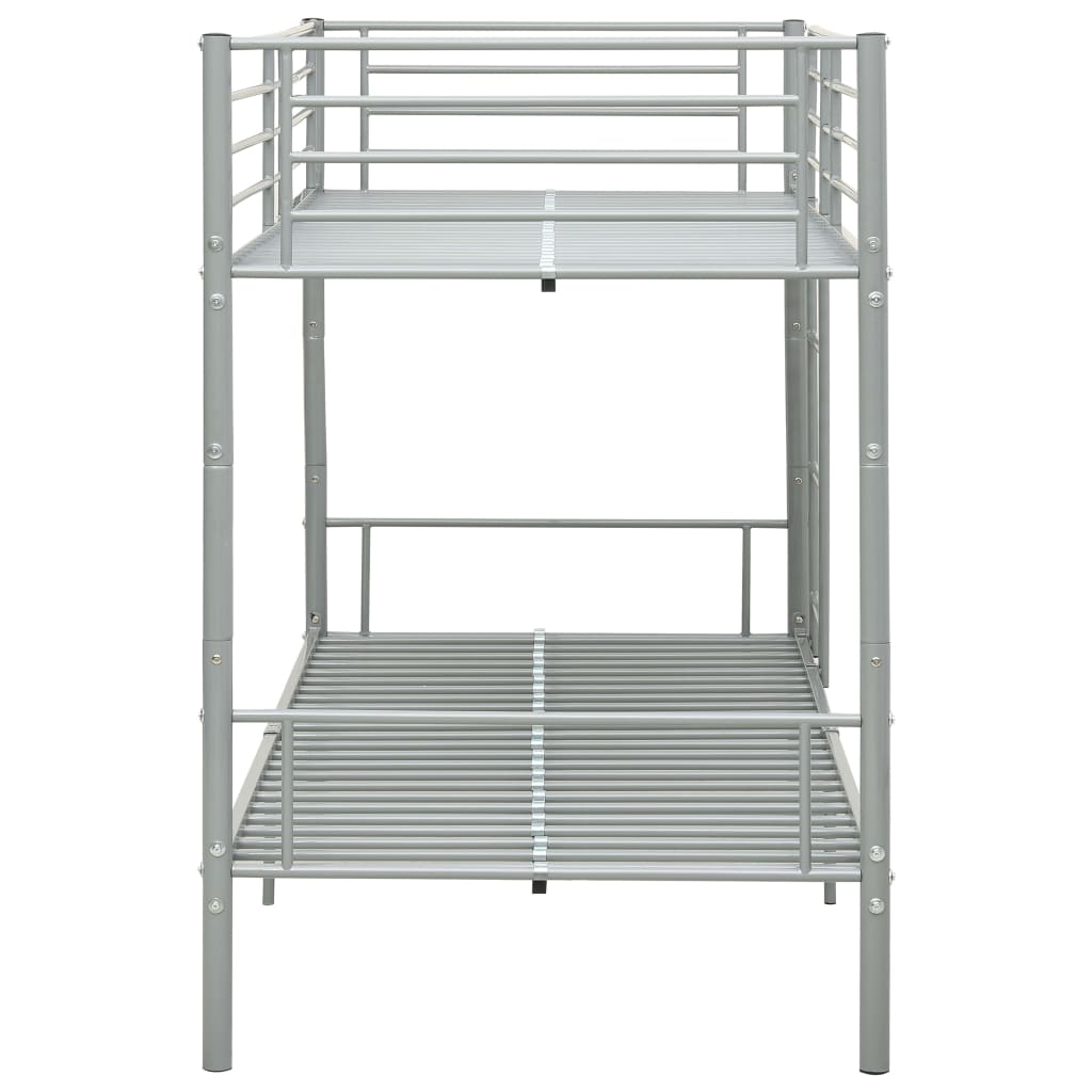 Bunk Bed Grey Metal 90X200 Cm