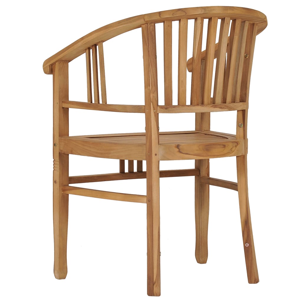 Garden Chairs 2 Pcs Solid Teak Wood