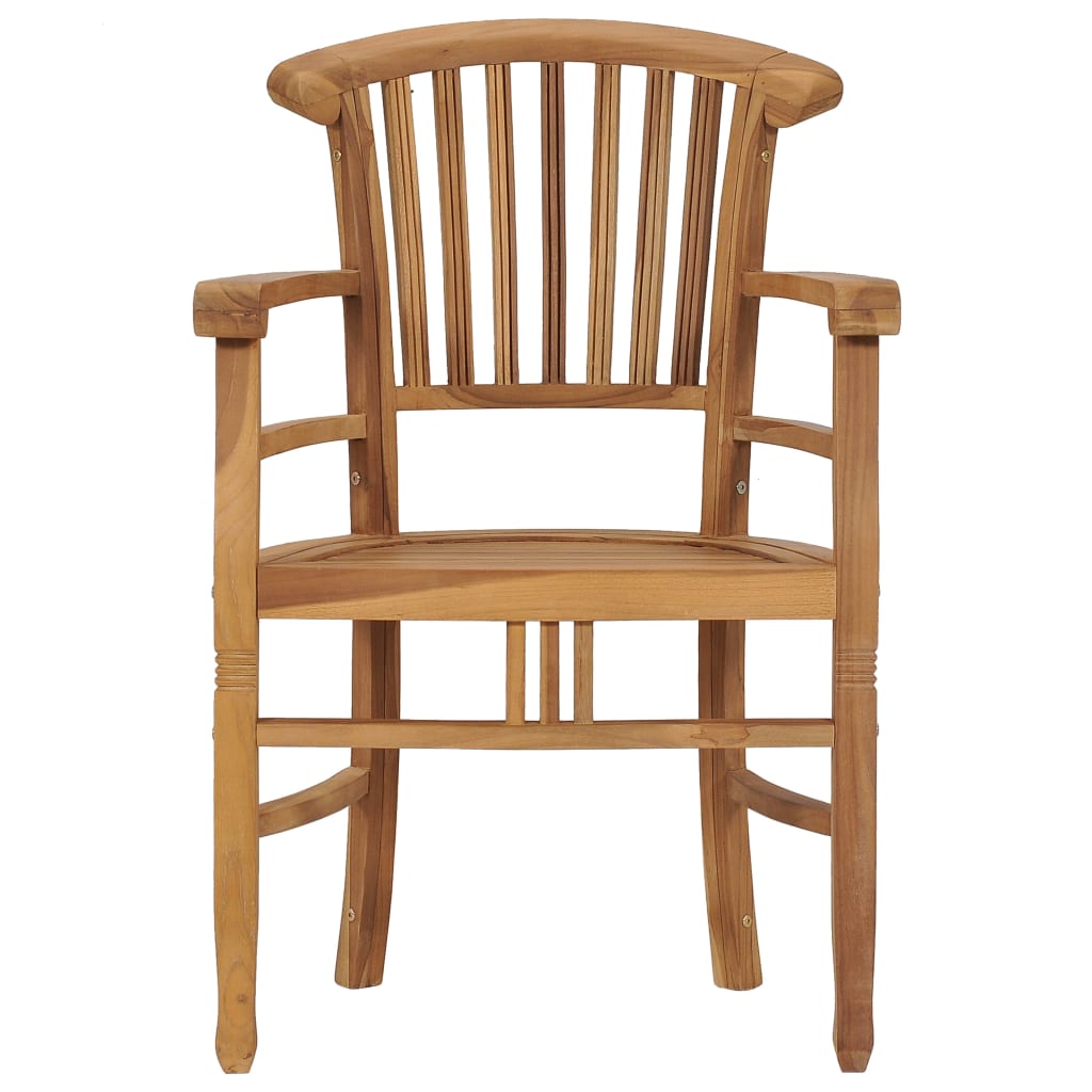 Garden Chairs 2 Pcs Solid Teak Wood