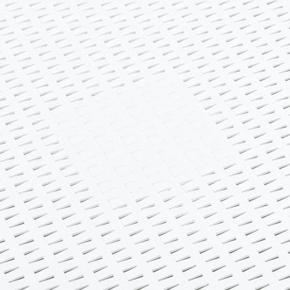 Side Table White 54X54X36.5 Cm Plastic