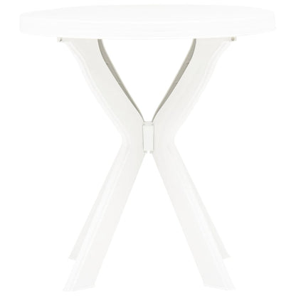 Bistro Table White Ø70 Cm Plastic