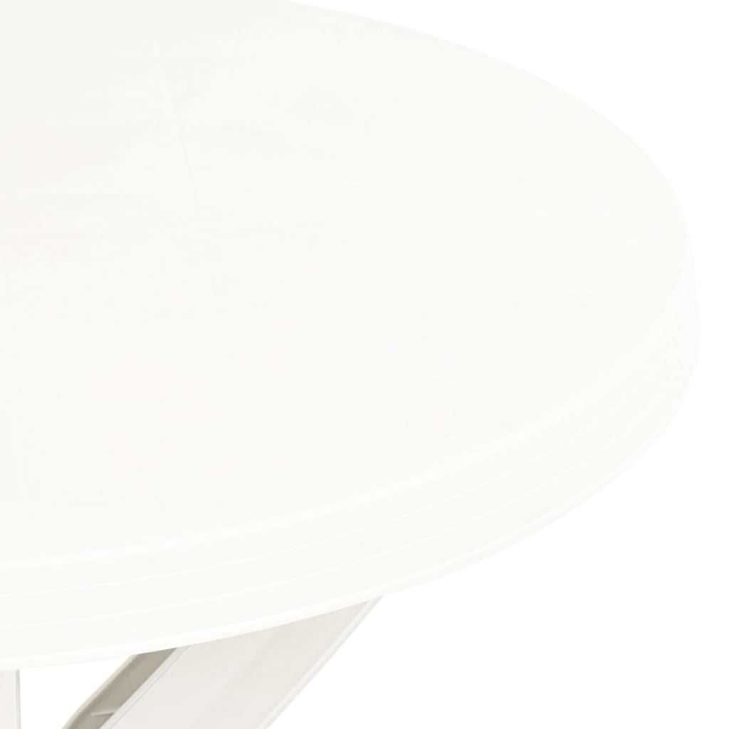 Bistro Table White Ø70 Cm Plastic