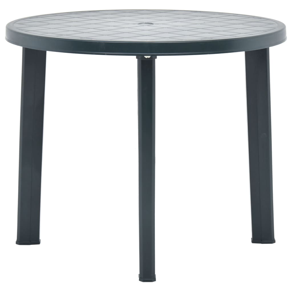 Garden Table Green 89 Cm Plastic