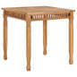 Garden Dining Table 80X80X80 Cm Solid Teak Wood