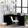 Corner Desk Black 145X100X76 Cm Engineered Wood