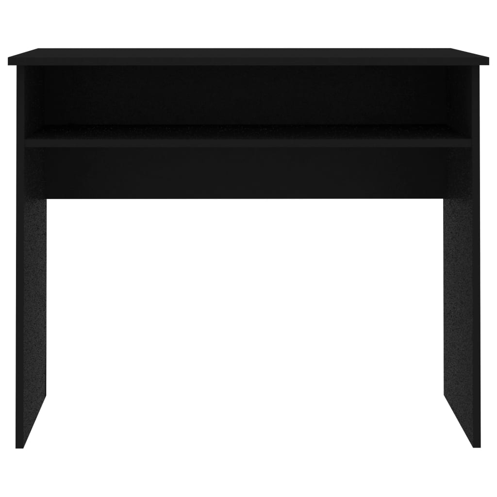 Desk Black 90X50X74 Cm Engineered Wood