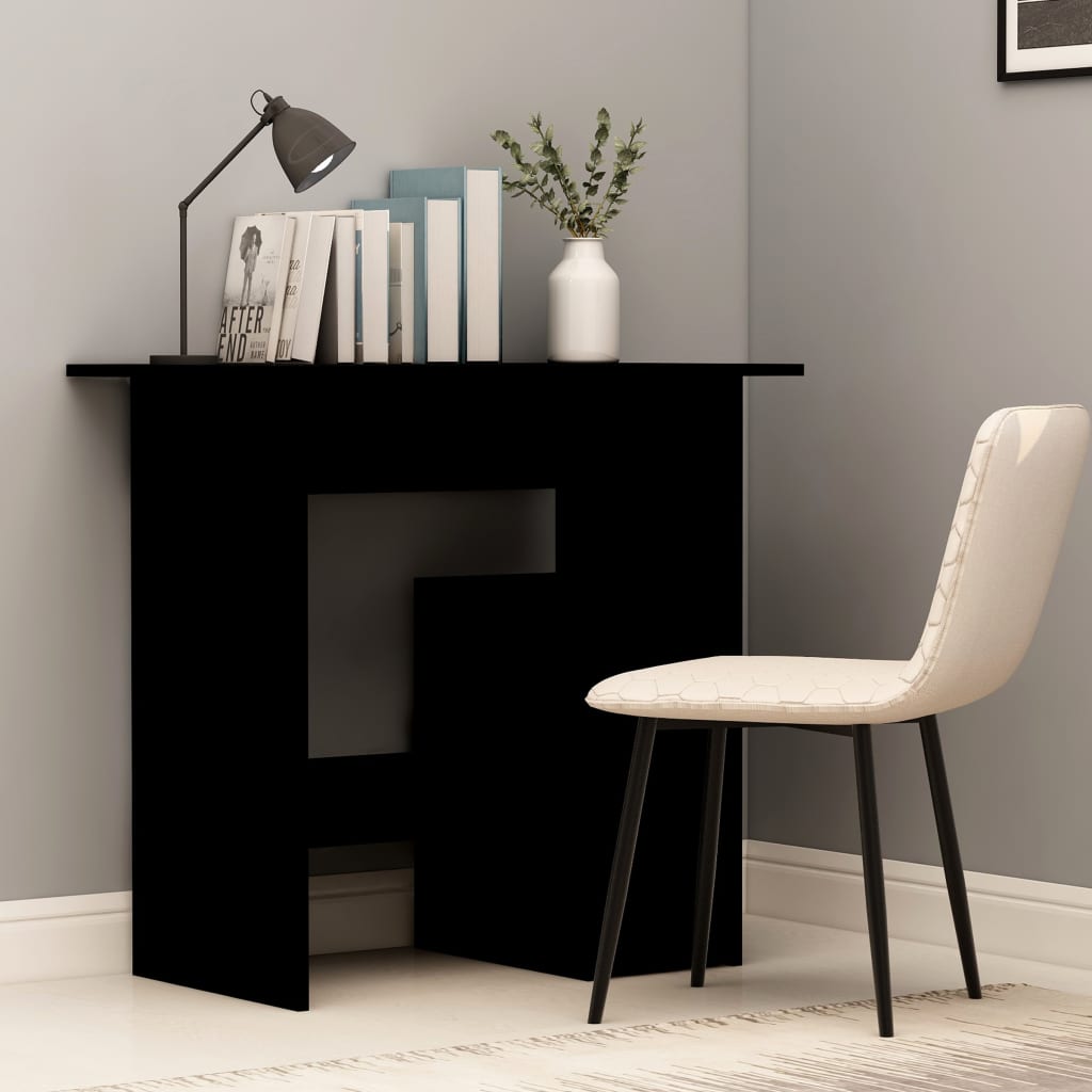 Desk Black 80X45X74 Cm Engineered Wood