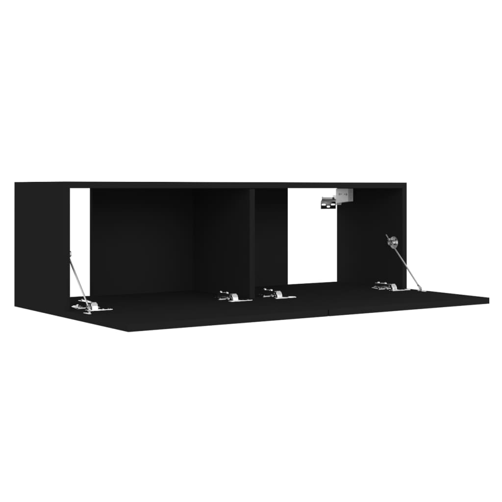 Tv Cabinet Black 100X30X30 Cm Engineered Wood