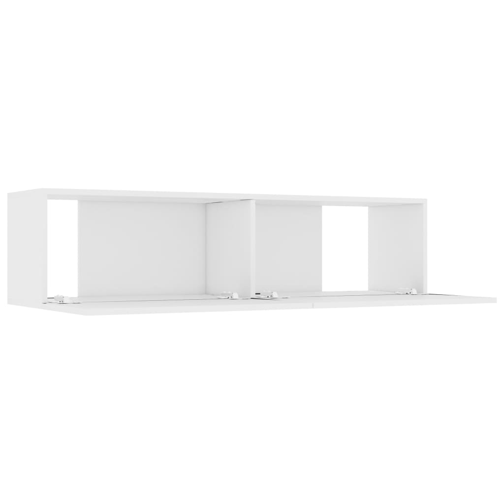 Tv Cabinet White 120X30X30 Cm Engineered Wood