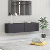 Tv Cabinet Grey 120X30X30 Cm Engineered Wood