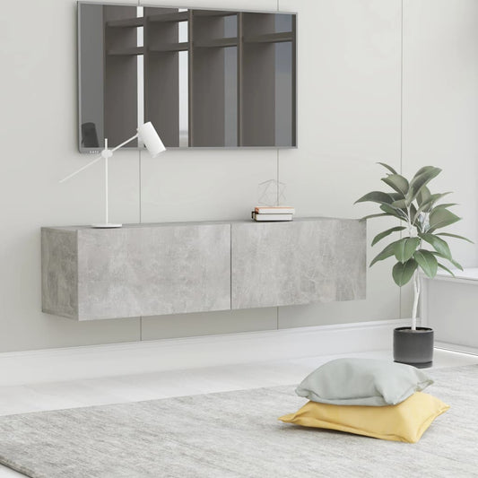 Tv Cabinet Concrete Grey 120X30X30 Cm Engineered Wood