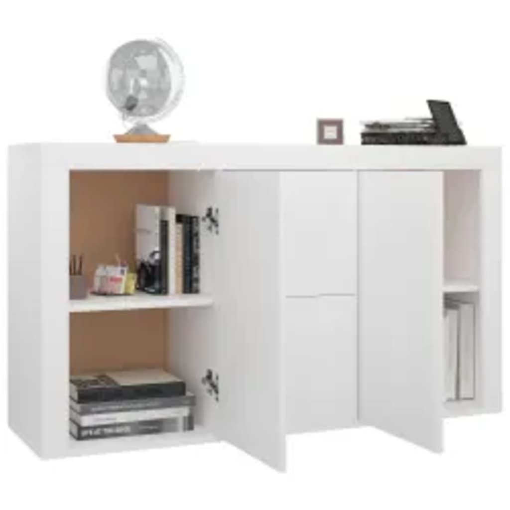 Sideboard White 120X36X69 Cm Engineered Wood