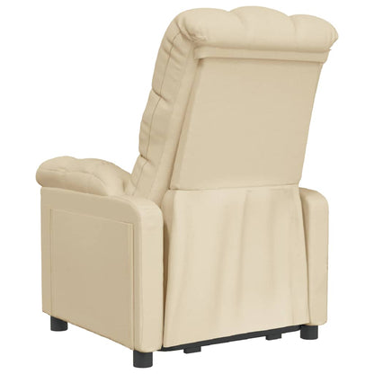 Recliner Chair Cream Fabric