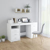 Desk White 140X50X76 Cm Engineered Wood