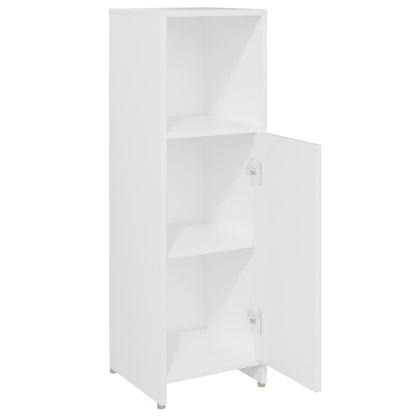 Bathroom Cabinet White 30X30X95 Cm Engineered Wood