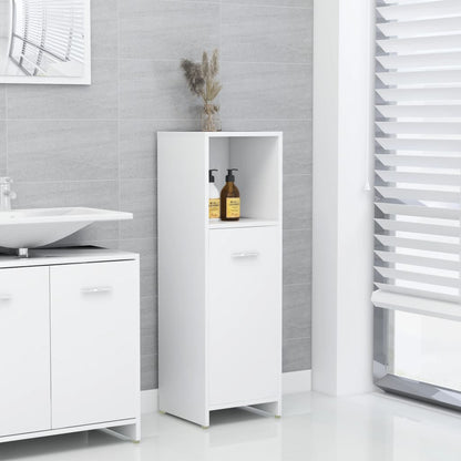 Bathroom Cabinet White 30X30X95 Cm Engineered Wood