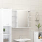 Bathroom Mirror Cabinet White 80X20.5X64 Cm Engineered Wood