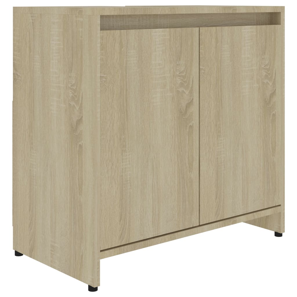 Bathroom Cabinet Sonoma Oak 60X33X61 Cm Engineered Wood