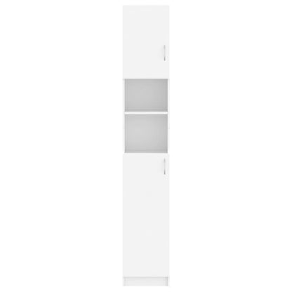 Bathroom Cabinet White 32X25.5X190 Cm Engineered Wood