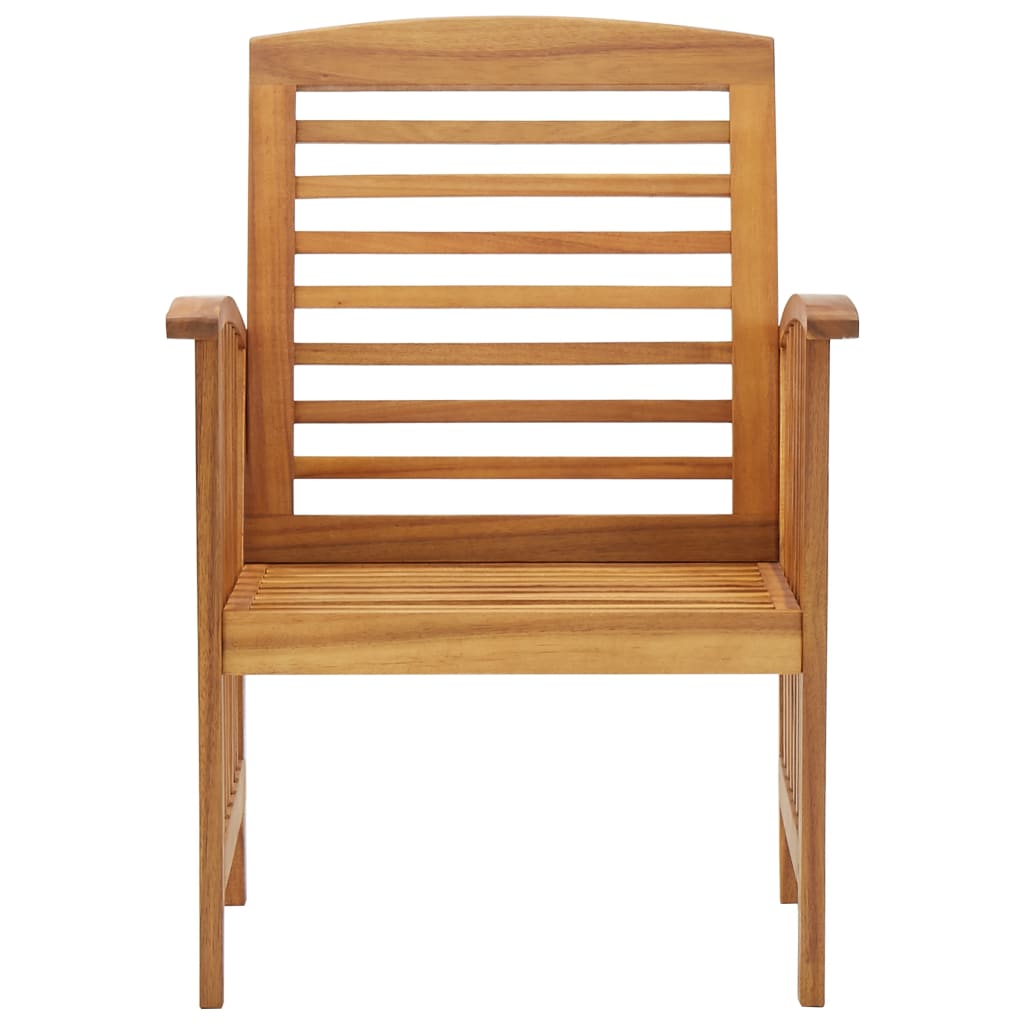 Garden Chairs 2 Pcs Solid Acacia Wood