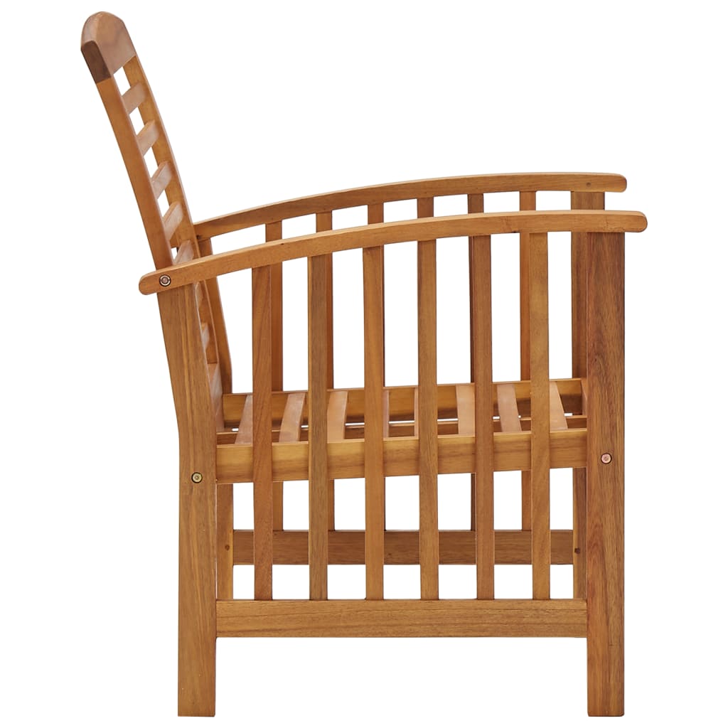 Garden Chairs 2 Pcs Solid Acacia Wood