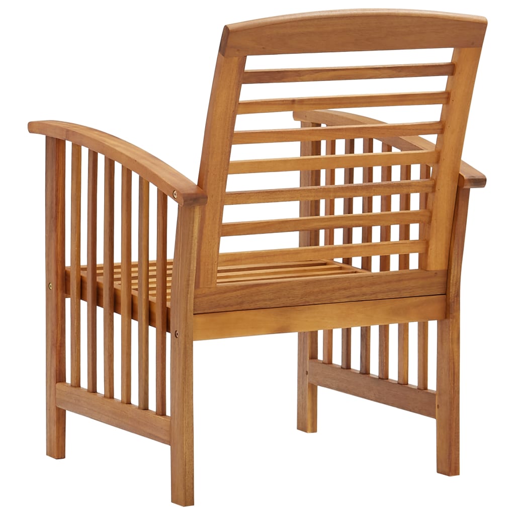 Garden Chairs 2 Pcs Solid Acacia Wood