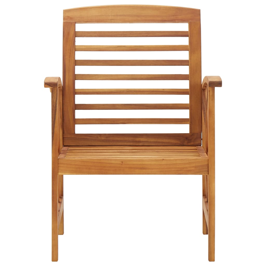 Garden Chairs 2 Pcs Solid Acacia Wood