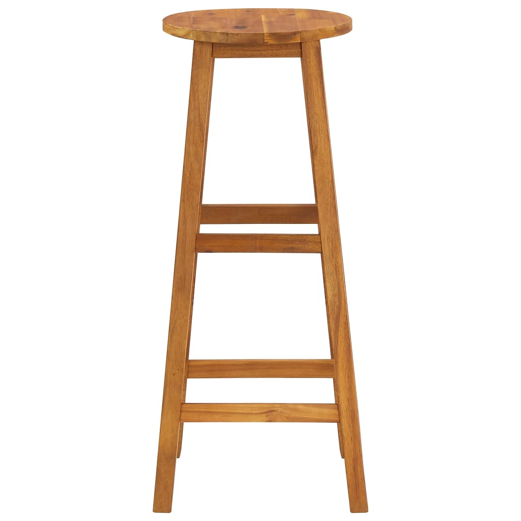 Bar Stools 4 Pcs Solid Acacia Wood