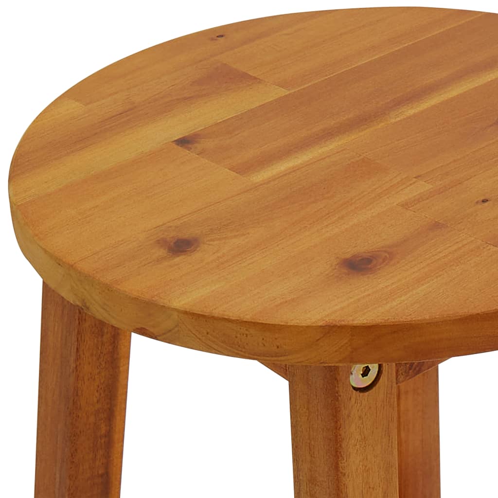 Bar Stools 4 Pcs Solid Acacia Wood