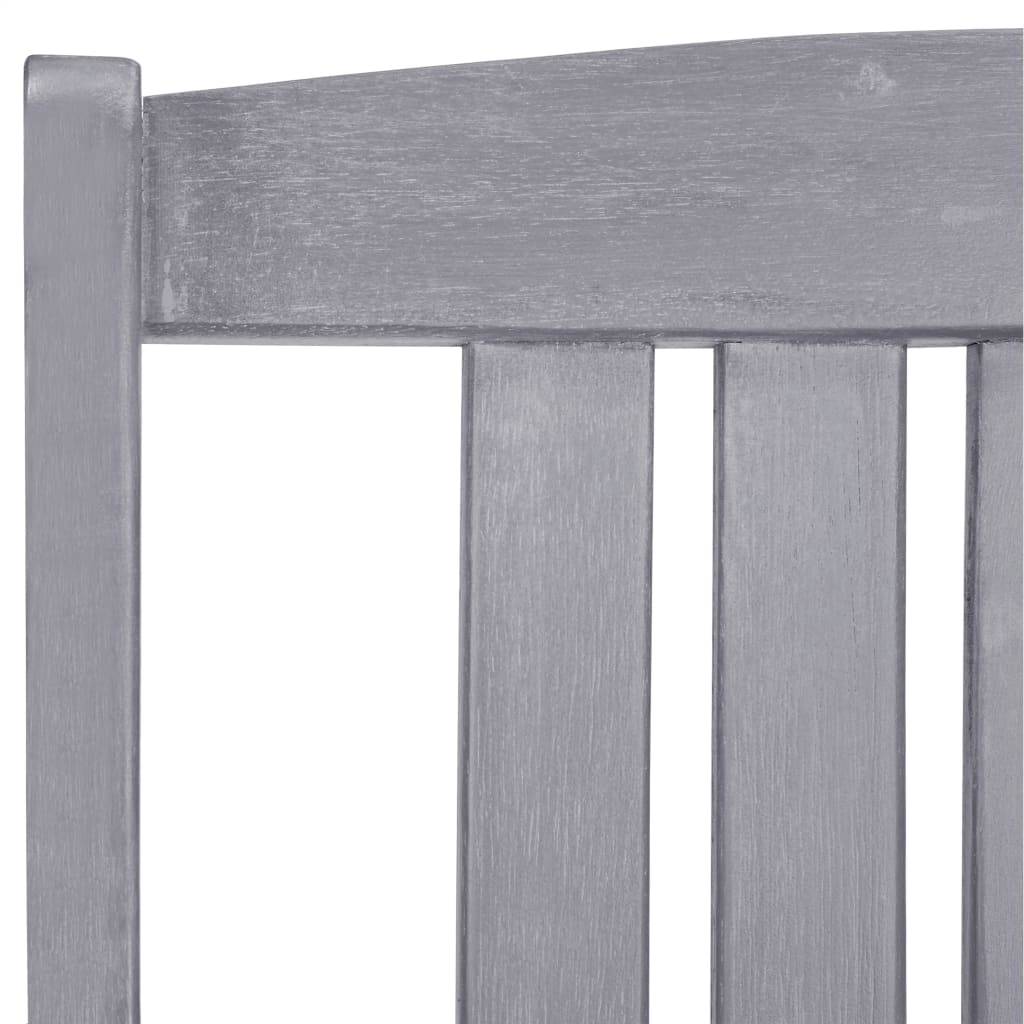 Garden Chairs 4 Pcs Solid Acacia Wood Grey