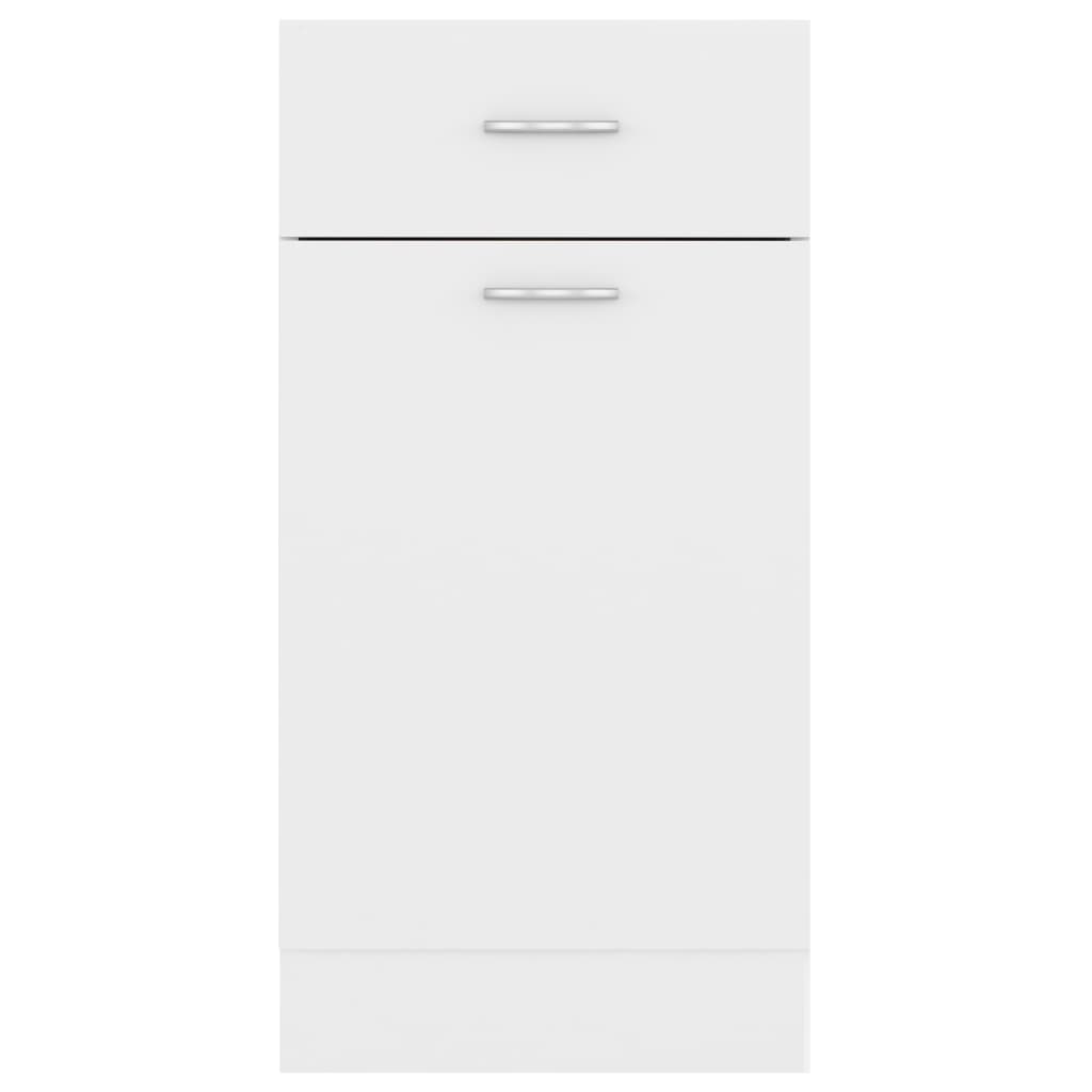 Drawer Bottom Cabinet White 40X46X81.5 Cm Engineered Wood
