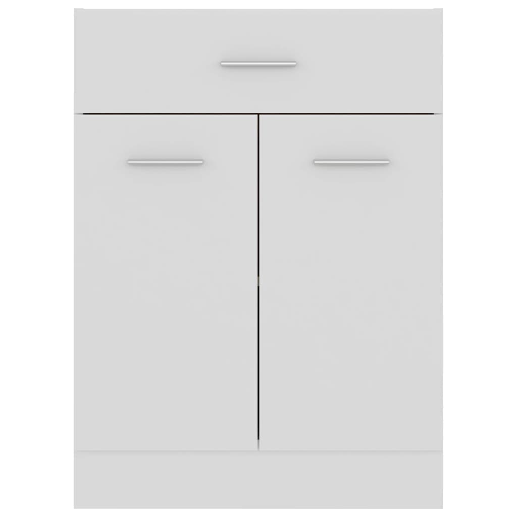 Drawer Bottom Cabinet White 60X46X81.5 Cm Engineered Wood