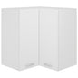 Hanging Corner Cabinet White 57X57X60 Cm Engineered Wood