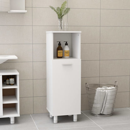 Bathroom Cabinet White 30X30X95 Cm Engineered Wood