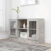 Vitrine Cabinet Concrete Grey 120X30.5X70 Cm Engineered Wood