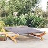 Outdoor Lounge Bed 165X188.5X46 Cm Solid Bent Wood Anthracite