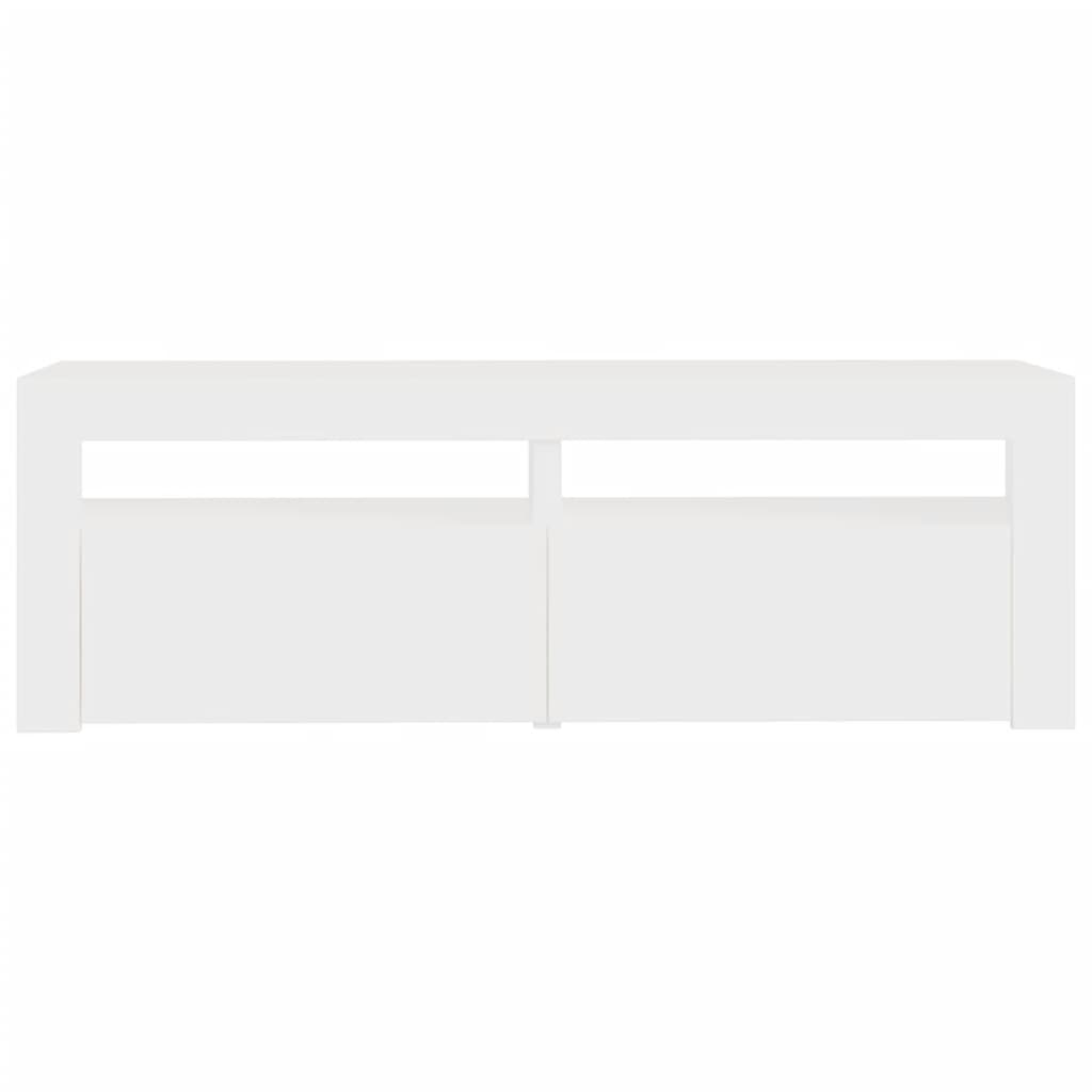 Tv Cabinet With Led Lights White 120X35X40 Cm