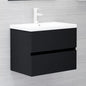 Sink Cabinet Black 60X38.5X45 Cm Engineered Wood