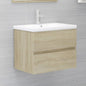 Sink Cabinet Sonoma Oak 60X38.5X45 Cm Engineered Wood