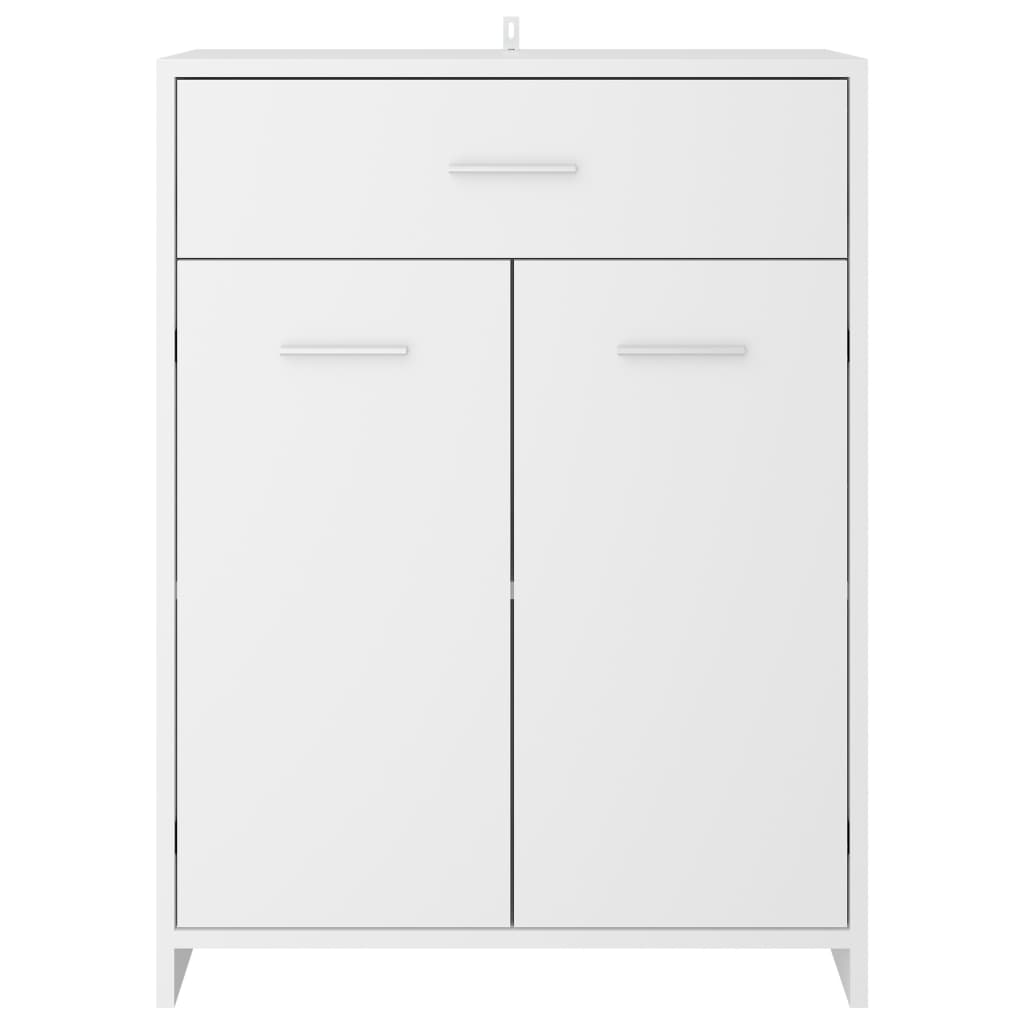 Bathroom Cabinet White 60X33X80 Cm Engineered Wood