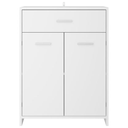 Bathroom Cabinet White 60X33X80 Cm Engineered Wood