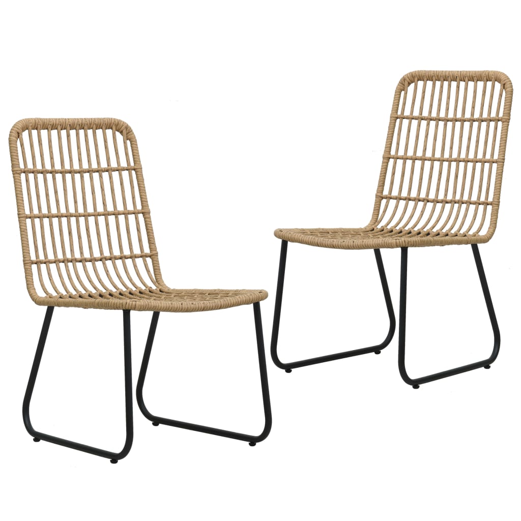 3 Piece Outdoor Dining Set Poly Rattan And Glass