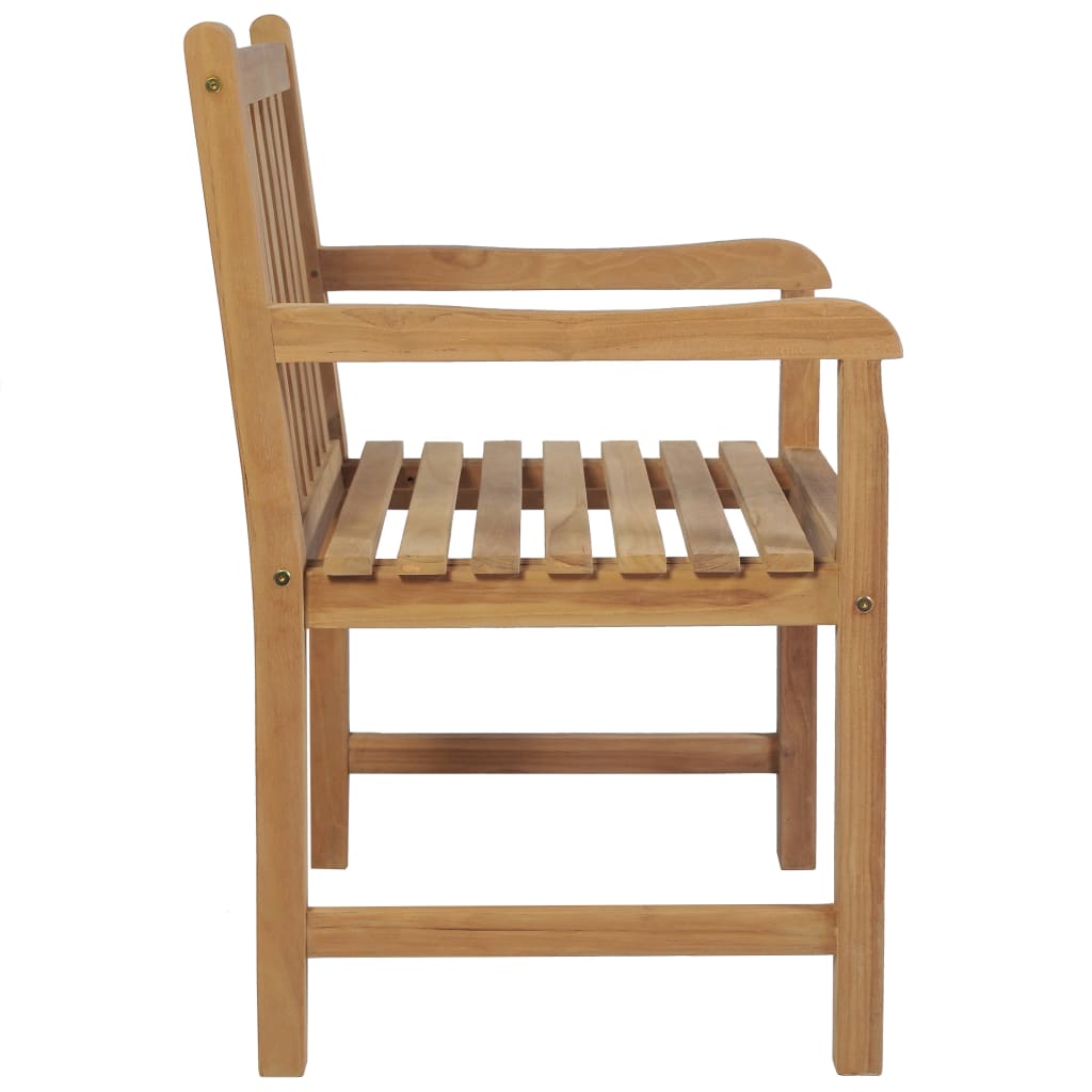 Garden Chairs 2 Pcs With Taupe Cushions Solid Teak Wood