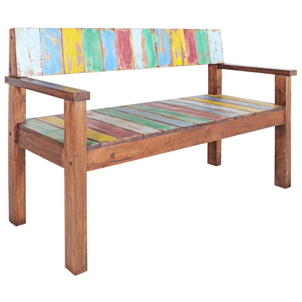 Bench 115 Cm Solid Reclaimed Wood