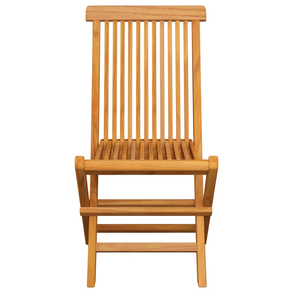 Folding Garden Chairs 6 Pcs Solid Teak Wood
