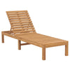 Sun Lounger Solid Teak Wood