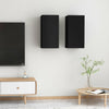 Tv Cabinets 2 Pcs Black 30.5X30X60 Cm Engineered Wood